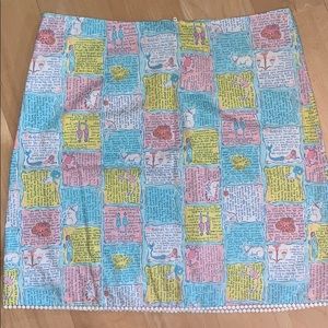 Lilly Pulitzer Horoscope Lined Skirt Sz 6